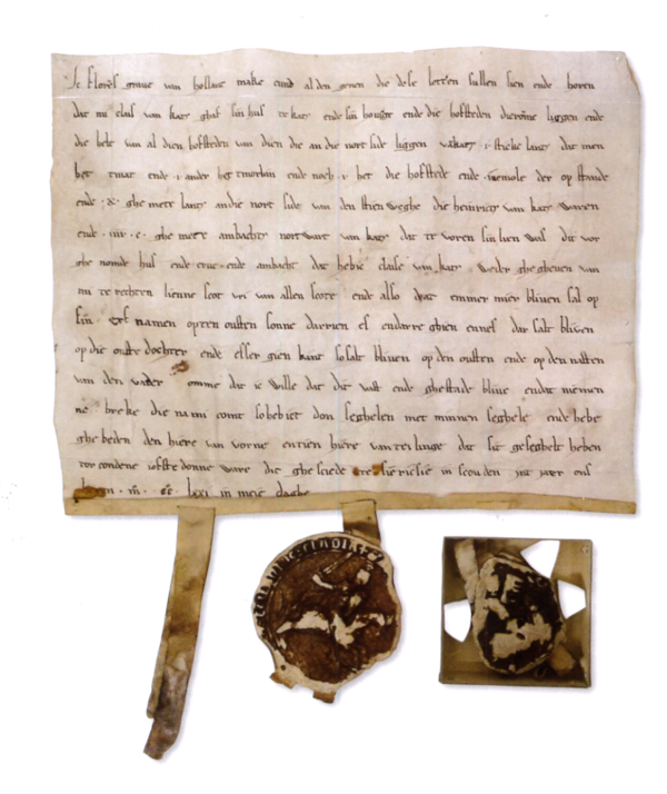 SAMH Oudste Oorkonde Schoonhoven graaf Floris 1271
