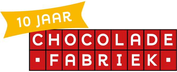 Logo 10 jaar Chocoladefabriek